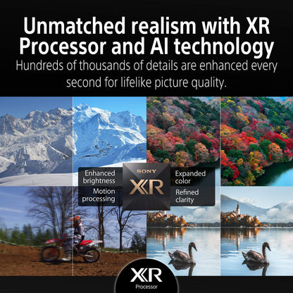 سوني | BRAVIA 5 | ‏55 بوصة | ‏XR Processor | ‏Mini LED | ‏4K بوضوح عالٍ فائق | نطاق ديناميكي عالٍ (HDR) | تلفزيون ذكي (Google TV)