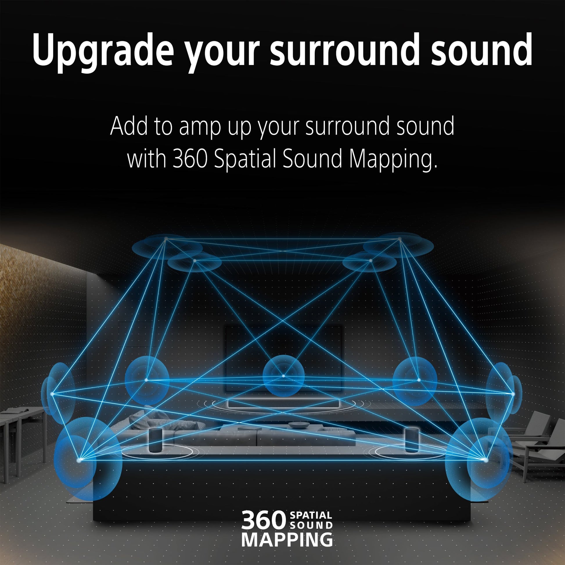 Sony BRAVIA Theatre Rear 9, 200 W Wireless Rear Speakers for Sound bar/ Home Theater Sound System, 2026 Model