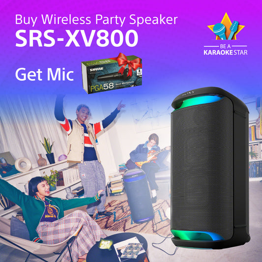 Sony SRS-XV800 X-Series Wireless Party Speaker + Free Mic