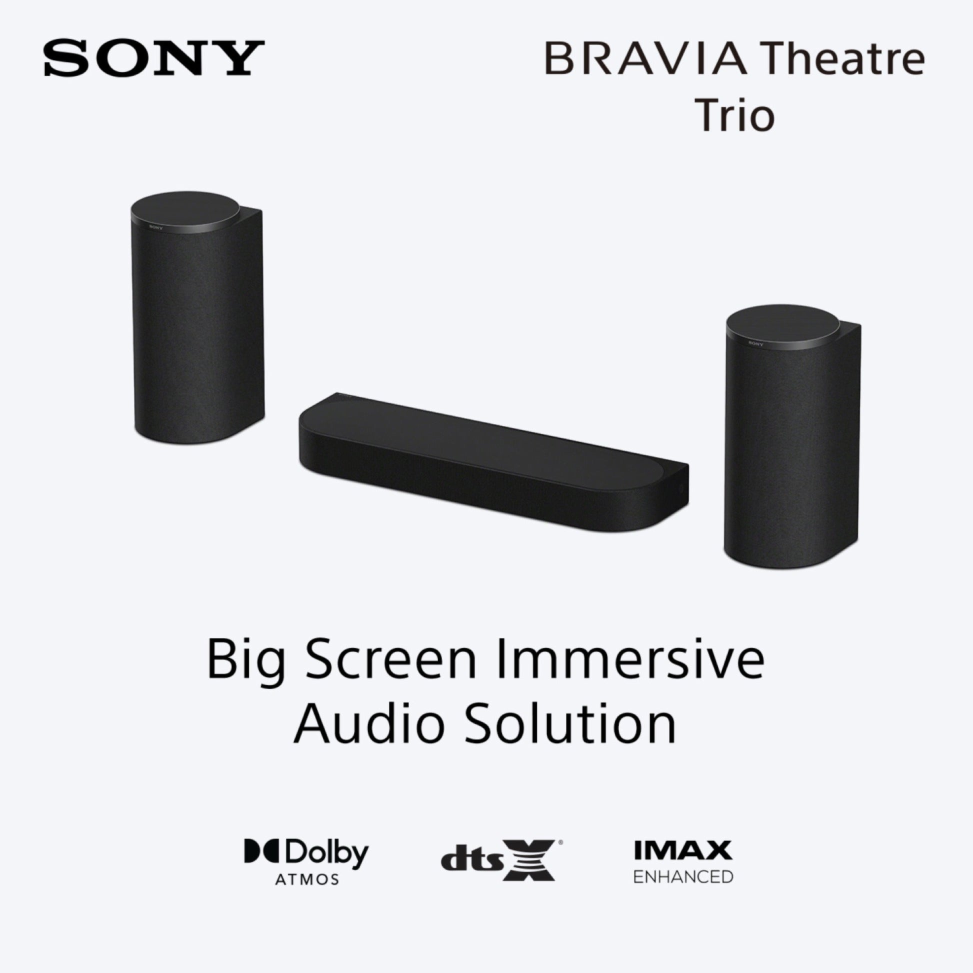 Sony BRAVIA Theatre Trio, Flagship Three-Piece Theatre System, Surround Sound by Dolby Atmos®/DTS:X®, 360 Spatial Sound Mapping, 2026 Model