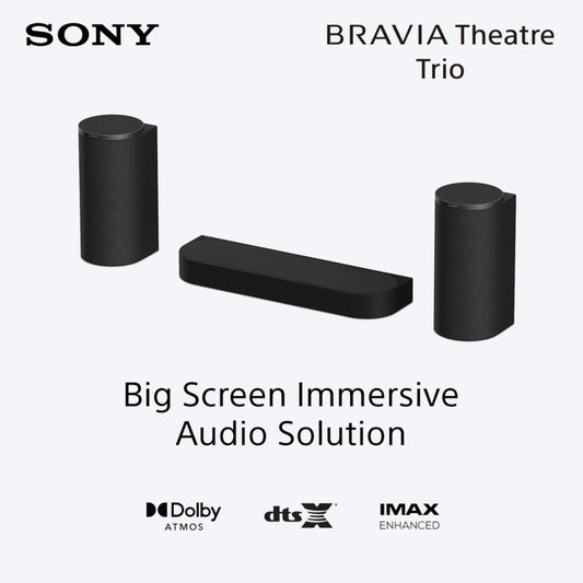 Sony BRAVIA Theatre Trio, Flagship Three-Piece Theatre System, Surround Sound by Dolby Atmos®/DTS:X®, 360 Spatial Sound Mapping, 2026 Model