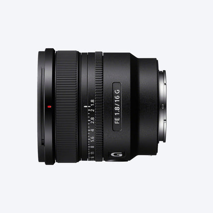 Sony FE 16mm F1.8 G full-frame ultra-wide prime lens - SEL16F18G